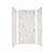 Transolid EWK363672-41 Expressions 3-Panel Shower Wall Kit, 36-in L x 36-in W x 72-in H, Bianca