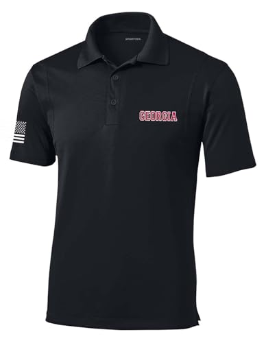 Heritage Pride Football Team Color State Name Embroidered Golf Polo