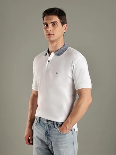 Image of Solid Regular-Fit Cotton Polo T-Shirt