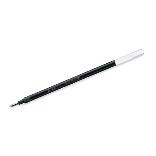 Image of uni-Ball UMR-10 Refill & Uniball UM-153S Gel Impact Gel Pen, Pack of 5 - Black