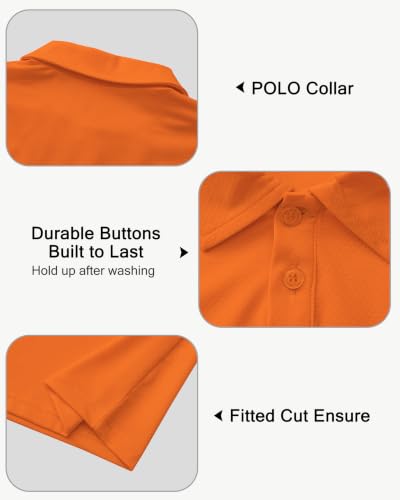 Image of MIVEI Kids' Performance School Uniform Polo Shirt Breathable UPF50+ | Youth Boys Girls Short Sleeve Golf Collared Shirts Grid Dry Fit Wrinkle Free Stretch Lightweight Cool Athletic Button Dress