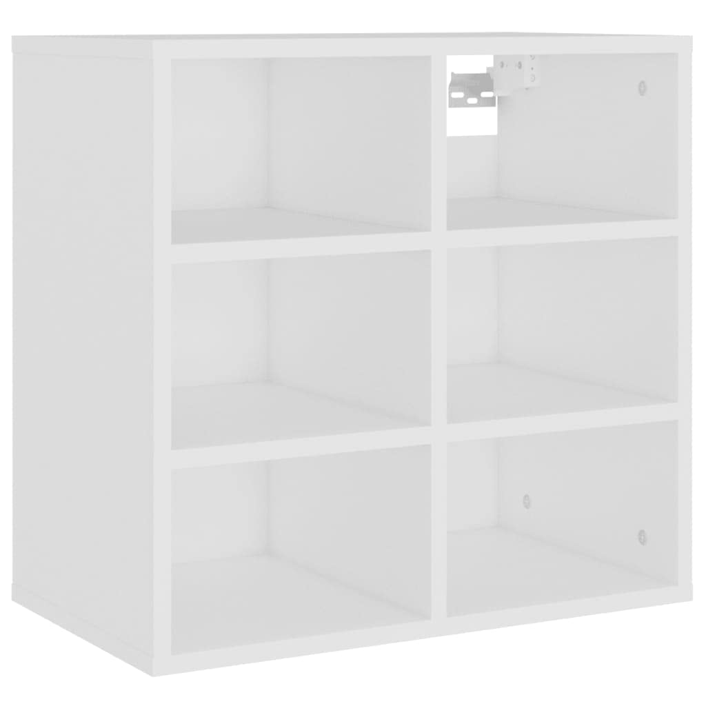 Armadio a scarpe, 52,5 x 30 x 50 cm, 6 scomparti | Legno Di Ingegneria Robusto, Montaggio A Parete O A Pavimento, Ventilazione, Manuale Incluso