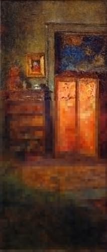 Décoration murale l'écran rouge Frederick Mccubbin affiche toile grand format 60x90