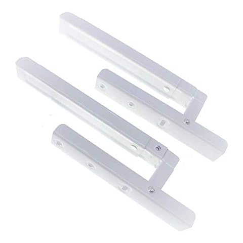 Microwave Oven Stand Stainless Steel Wall Mounting Adjustable Foldable Folding Shelf Brackets with Screws for Home Kitchen Installation Accessories, Max Load 40kg, White 507250 Cover