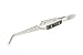 SE 6-1/2" Curve Tipped Cross Locking Tweezers with Fiber Grip - TW509FG