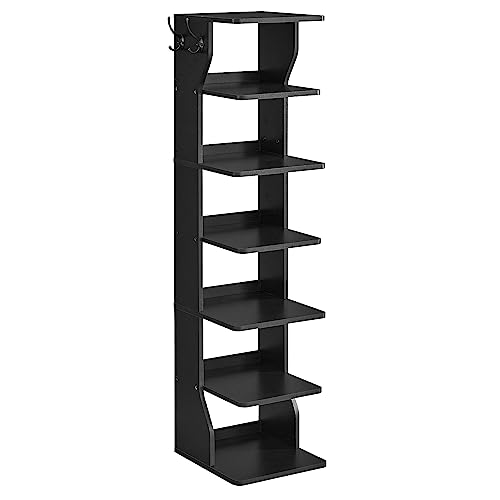 VASAGLE 7-Tier Vertical Shoe Rack, Slim Corner Organizer