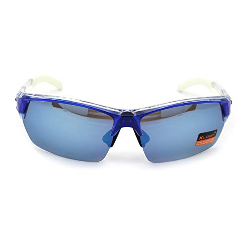 Mens Xloop Sport Half Rim Plastic Rectangular Sunglasses2
