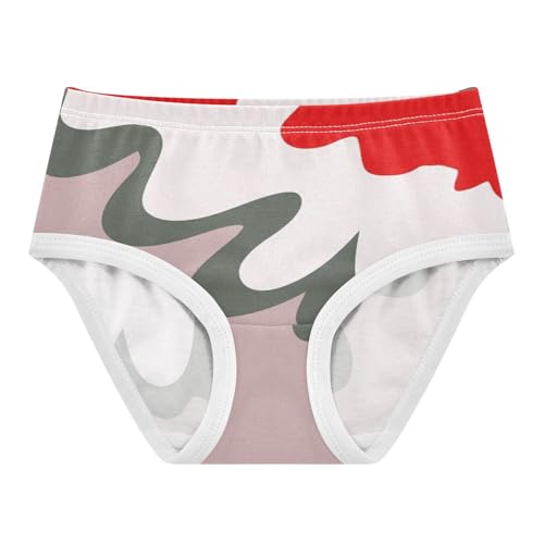 Girls' Underpants Kids Cotton Underwear Panties Briefs For Girl Age 2-8 Years Ocean Waves Geometric Patterns