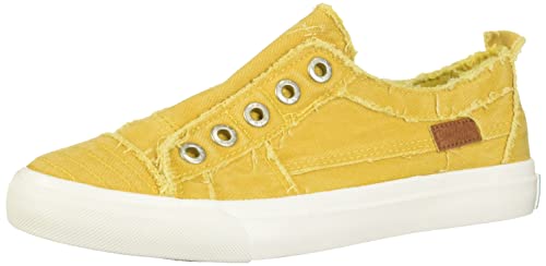 Blowfish Malibu Women's Play Slip On Sneaker, Yellow Mango Mojito