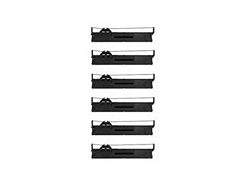 SuppliesMAX Compatible Replacement for PLQ-20/PLQ-22 Passbook PTR Black Printer Ribbons (6/PK) (S015339)