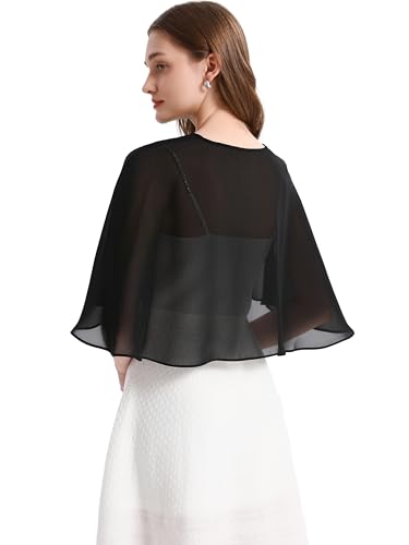 Shawl and Wraps for Evening Dress Chiffon Shawls Wedding Shrug Guest Bridesmaid Cape Scarves for Womens3