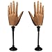 Silicone Practice Hand for Acrylic Nails, Flexible Bendable Female Mannequin Life Size Practice Hand with Stand for Nails Practice Nail Art Tools (2P)