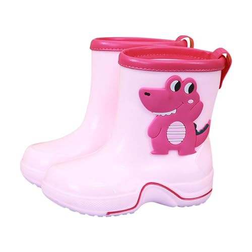 IWIHMIV Rain Shoes for Kids Raining Boots for Girls Toddler Lightweight Rain Boots Non Slip Boys Rain Shoes with Easy On