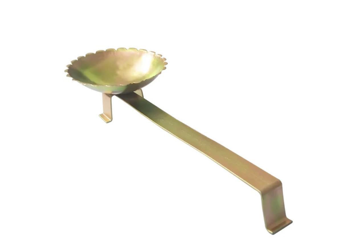 Charcoal Katura Dhoop Burner, Lotus-Scalloped Design, Metal, for Traditional Puja Rituals, Pure Fragrance-image-41