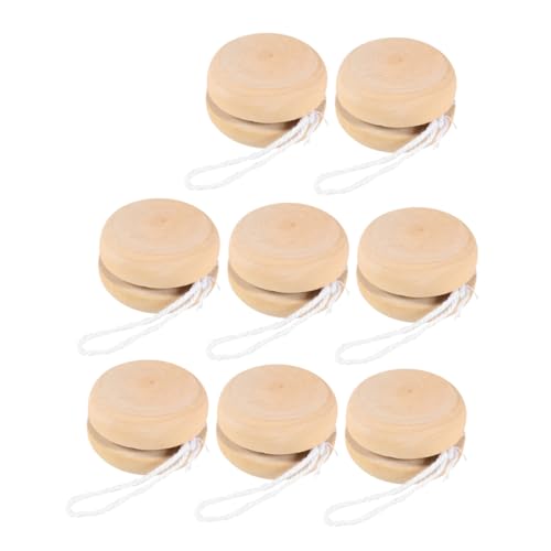 Kisangel 8pcs Blank Wood Balls for DIY Hand Painting Graffiti Fun Craft Project for Parties Home Decor