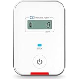 Travel CO Detector by Forensics | Carbon Monoxide Low-Level 9ppm Alarm | Super Small Size & Stylish | iPhone White Color | Easy One-Button Operation |