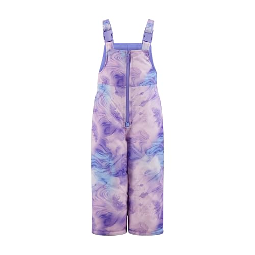 Image of TODDLER GIRLS ZIP-FRONT COLOR BLOCK JACKET AND OVERALL SNOW PANT