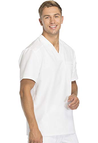 Image of Dickies Dynamix Scrubs for Men Athletic-Inspired V-Neck Chest Pocket Scrub Top with Four-Way Stretch & Moisture Wicking DK610