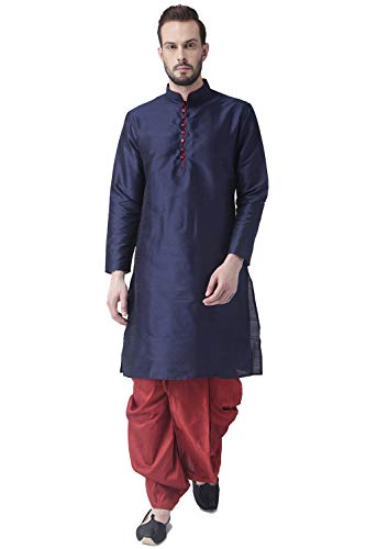 Image of hangup 3 Pc Kurta Pajama Set For Men (3PCABlack-KPW)