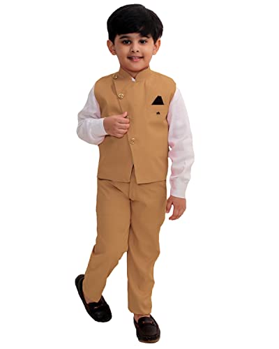 Image of FOURFOLDS Boy's 3-Piece Suit