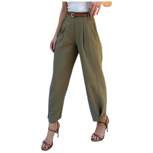 Pantalon court élégant unie femme parfait pour le bureau et l'été