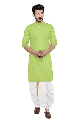 Image of Trustous Kurta Dhoti set for Mens (mahraj dhoti with kurta plain and classis look)