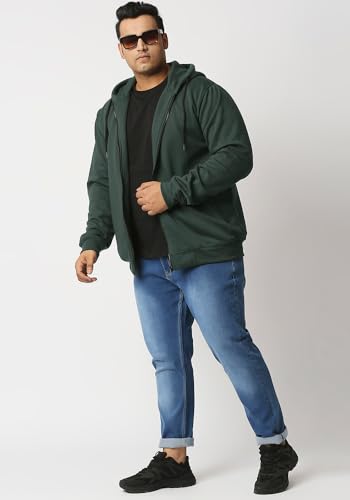 Image of Wear Your Opinion Men's Plus Size Fleece Zipper Hoodie Jacket