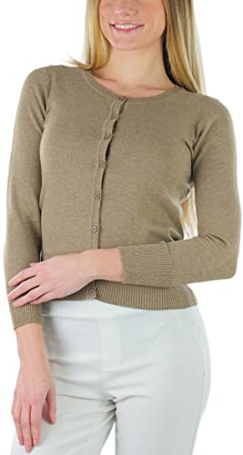 Image of ToBeInStyle Women's Long Sleeve Button Down V-Neck Cardigan