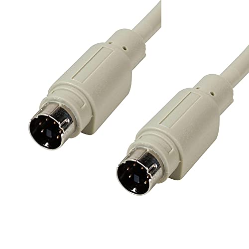 BattleBorn 50ft PS/2 MDIN-6 Male to Male Cable - PS/2 Mini 6-Pin - 50 Feet