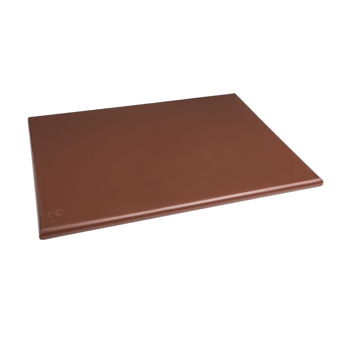 Hygiplas HDPE Schneidebrett, extra-dichte Ausführung, braune Farbcodierung, Großformat 25 x 600 x 450 mm