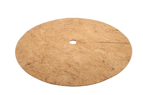 Wacredo Kokosmatte rund/Winterschutz & Frostschutz für Topfpflanzen | Pflanzenschutz aus 100% Kokosfasern, Mulchscheibe (20cm - 80cm Ø) (Ø 80cm, 1 Stück)