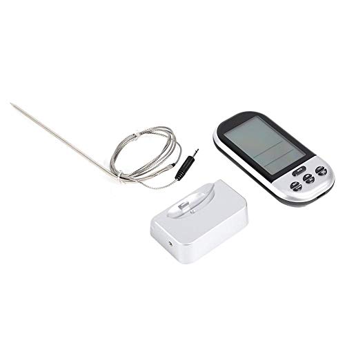 Termômetro para churrasco sem fio, termômetro para churrasco sem fio, churrasqueira de carne prática