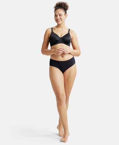 Image of Jockey 1855 Women Under-Wired Non-Padded Soft Touch Microfiber Elastane Stretch Full Coverage Minimizer Bra with Broad Wings
