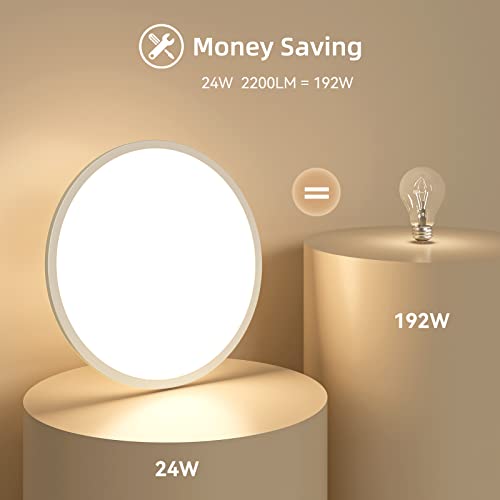 Plafoniera Led Soffitto, Ø420mm 24w 2200lm Led per...