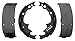 ACDelco Gold 17538B Bonded Rear Drum Brake Shoe Set