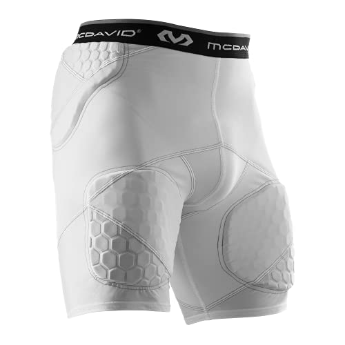 McDavid Compression Padded Girdle Shorts. Pads on HIPS, Thighs and Tailbone. Football, Lacrosse, Basketball and More.