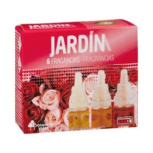 Recambio ambientador eléctrico Jardín 6 fragancias Bosque Verde Caja 25 ml Pack 2