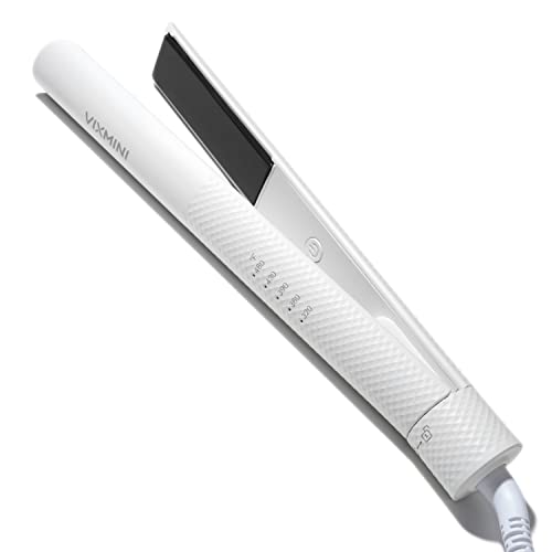VIXMINI Blanca Hair Straightener | 1 Inch Ceramic Flat Iron Hair Straightener for All Hair Types | Hair Straightener and Curler 2 in 1 | 5 Heat Settings (320-460°F)