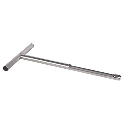 HiHydro Soil Sampler Probe Stainless Steel Tubular T-Style Handle Soil Test Kits Satisfying The Sampling Depth of Agriculture Forest(B)