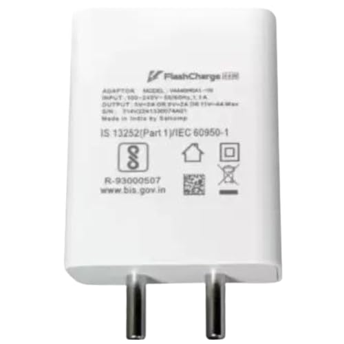 Image of 44W Flash Charger Adapter With USB To C Cable Compatible With Vivo V40, V40E, V40 Pro, V30, V30E, V30 Pro,V29, V29E, V25, V25 Pro, V23, V20 (44W Adapter & Cable)