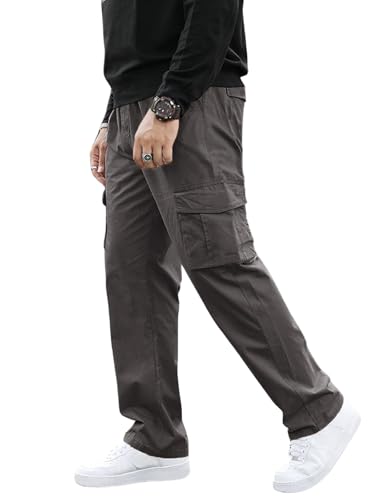 GRECIILOOKS Men's Regular Fit Low Rise Cargos Trousers | Cargo Tr...