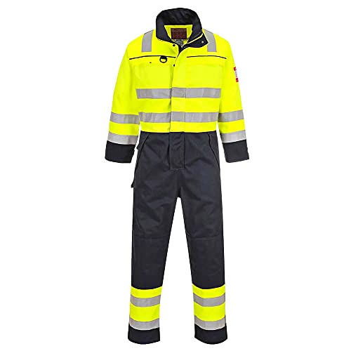 Combinaison haute-visibilité Portwest coupe confort en jaune et marine 4XL