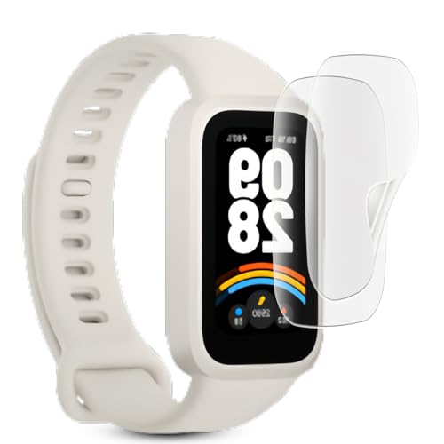 【アンチグレア 2枚セット】For Xiaomi Smart Band 9 Active 1.47インチ用 フィルム Xiaomi Band 9 Active 専用 アンチグレア フィルム 非ガラス TPU全面保護/キズ自動修復/繊細なタッチ/気泡ゼロ/超