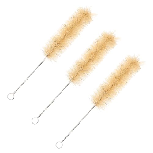 Healeved 3pcs Straw Brush Cleaning Brush Bottle Cleaning Tool Water Cup Cleaner Water Cup Brush Mug Tumbler Test Tube Brush Chemistry Long Handle Brush Cup Cleaning Tool Stainless Steel