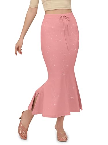 Image of Mehrang Stretchable Shimmer Saree Shapewear Petticoat for Women, Skirts for Women,Shape Wear Dress for Saree