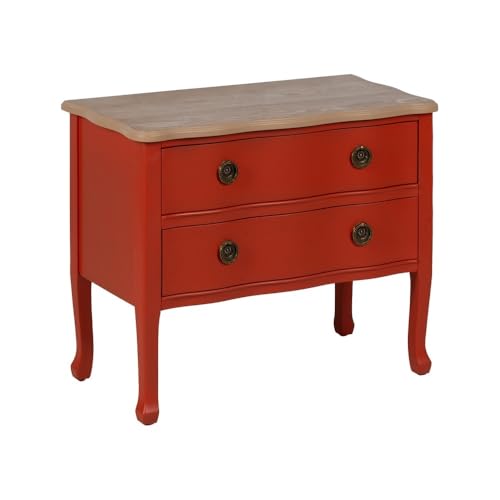 Mesita de Noche Terracota 80 x 38 x 65,5 cm - Marca: BigBuy Home - EAN: 8445146134653