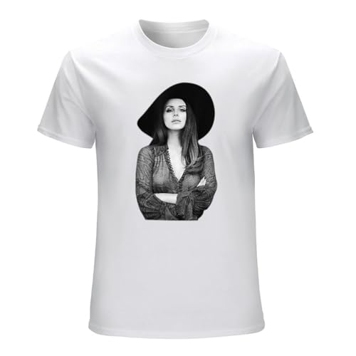 Lana Del Arts Rey Music Singer Legends Live Forever - Camiseta unisex de algodón para hombre, verano, moda blanca, Blanco, 3XL