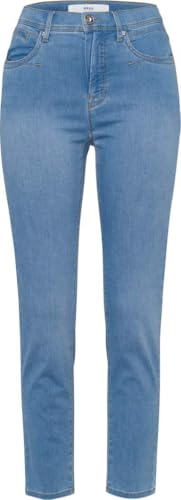 BRAX Damen Style Mary Ultralight Denim Verkürzte Five-Pocket-Jeans Jeans, Used Light Blue, 26W / 32L EU