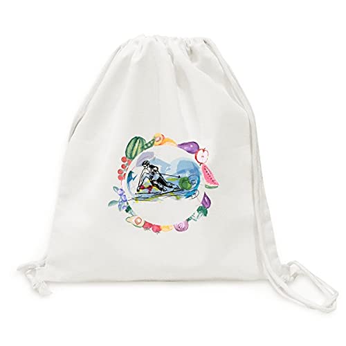 Sac en tissu pliable à sangle ski acrobatique pour vos courses