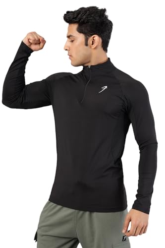 Image of Thrive Mens Slim Fit Pullover Sport and Gym Full Sleeve T-Shirt for Men